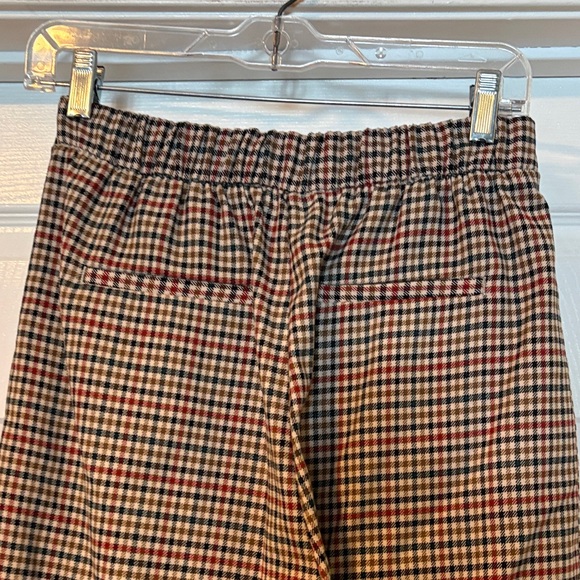 Zara TRF Collection Plaid Trousers in Red and Brown - Picture 6 of 8